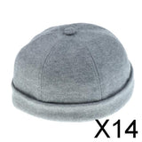 14xRetro eaves flange landlord hat Grey