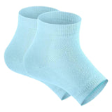 Soft Gel Cushion Heel Liners Sleeves for Cracked Feet Accessories Breathable Blue Size L