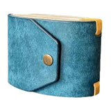 Maxbell Cash Wrap Wallet with Clasp Pouch Organizer for Holiday Business Travel Blue