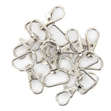 Maxbell 4x10 Pieces Swivel Trigger Snap Hook Belt Clip Keychain DIY Silver Tone 38mm