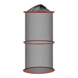 Maxbell Foldable Fish Basket Fish Net Folding Fishing Cage for Lake River Freshwater 25cmx60cm