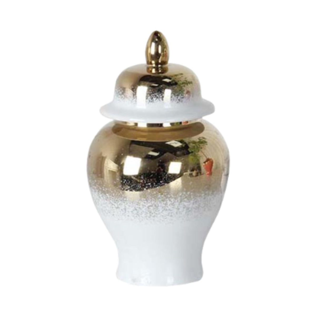 Maxbell Chinese Ginger Jar Decoration Ceramic Covered Jar Vase for Party Office Desk