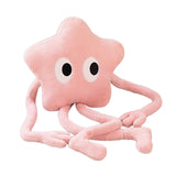 Maxbell Cute Stuffed Plush Star Living Room Decoration for Adults Children Kids Pink