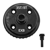Diff Main Gear Replace Parts Alloy Steel Attachment Black for 1/8 Kraton Exb