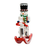 Maxbell Wooden Nutcrackers Rocking Horse Nutcracker Figures for Festival Props Table