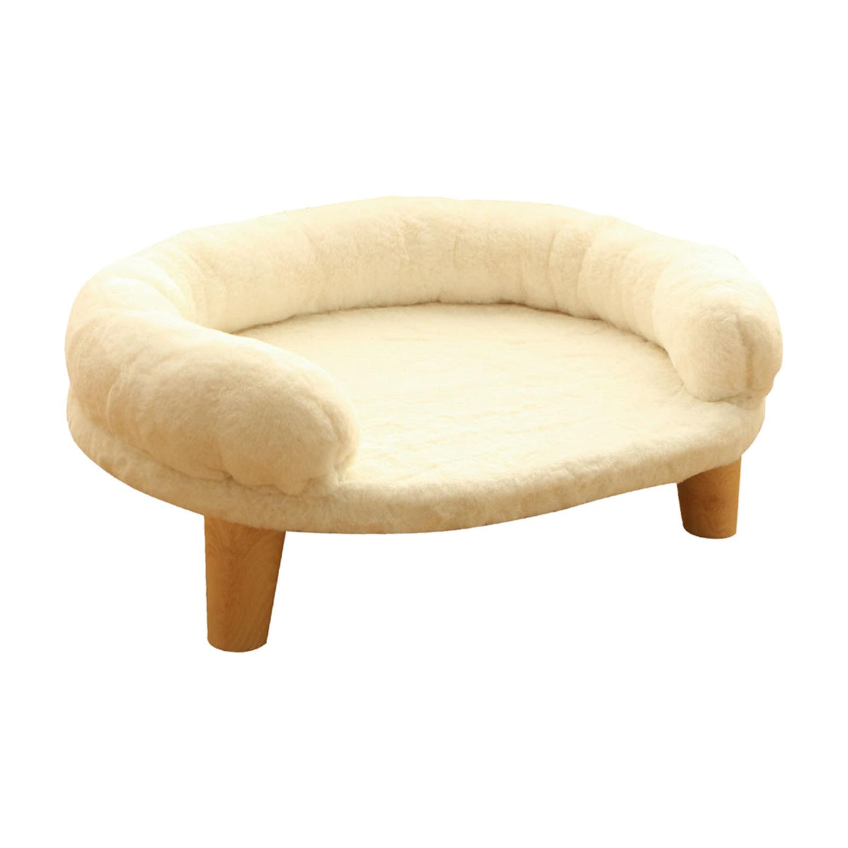 Maxbell Maxbell Cats Warm Couch Nest Hut Soft Pet Bed for Kitty Small Medium Dog Puppy White