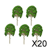 Maxbell 20x5 Pcs Train Model Mulberry Trees Scale 1:50 - 75