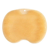 Maxbell Shower Foot Scrubber Mat Comfortable Soft Shower Silicone Foot Cleaning Tool Yellow
