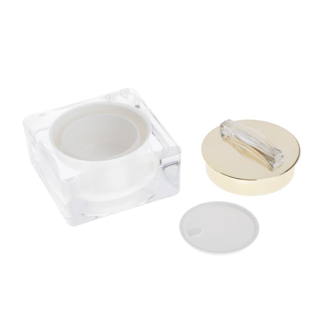 Maxbell Maxbell Empty Acrylic Cosmetic Jar Travel Cream Lotion Container with Inner Lid 15g
