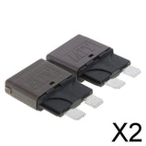 Maxbell 2x2 Piece Automatic 28V Marine Resettable Fuse Auto Circuit Breaker Blade 7.5A