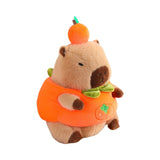 Plush Capybara 11.81" Couch Unique Capybara Doll for Adults Teens Girls Boys persimmon