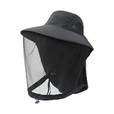 Maxbell Beekeeping Netting Hat Beekeeper Hat with Mesh for Hiking Outdoor Activities Black