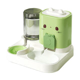 Maxbell 2 in 1 Automatic Pet Feeder Pet Food Bowl for Small Animals Small Dogs Green