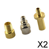 Maxbell 2x3Pieces Bicycle Bike Pump Tube Presta Schrader Woods Valve Adapter Converter