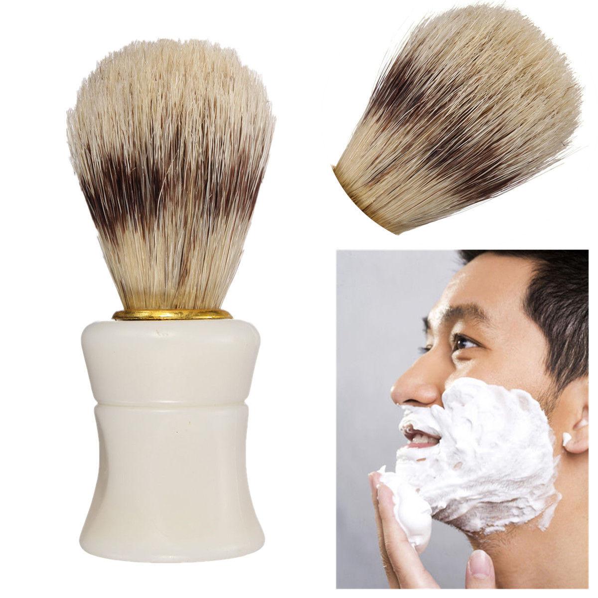 Maxbell Maxbell Pro Barber Salon Hair Shave Shaving Brush Plastic Handle Bristle Tool