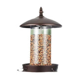Maxbell Outdoor Hanging Wild Bird Feeder Sturdy Functional for Courtyards Round Roof