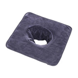 Maxbell SPA Towel with Face Hole Washable for Skin Soft Steam Massage Towel dark gray