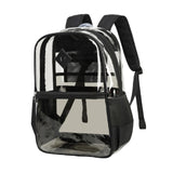 Maxbell Clear Backpack with Pockets Heavy Duty See through Bag for College Work Boys Style A