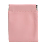 Maxbell Mini Purse Jewelry Pouch Headphones Rings Holder PU Leather Makeup Bag Small Pink 7x9cm