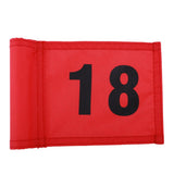 Maxbell Maxbell Small Nylon Golf Flag Golf Practice Putting Green Flag  Red with Number 18