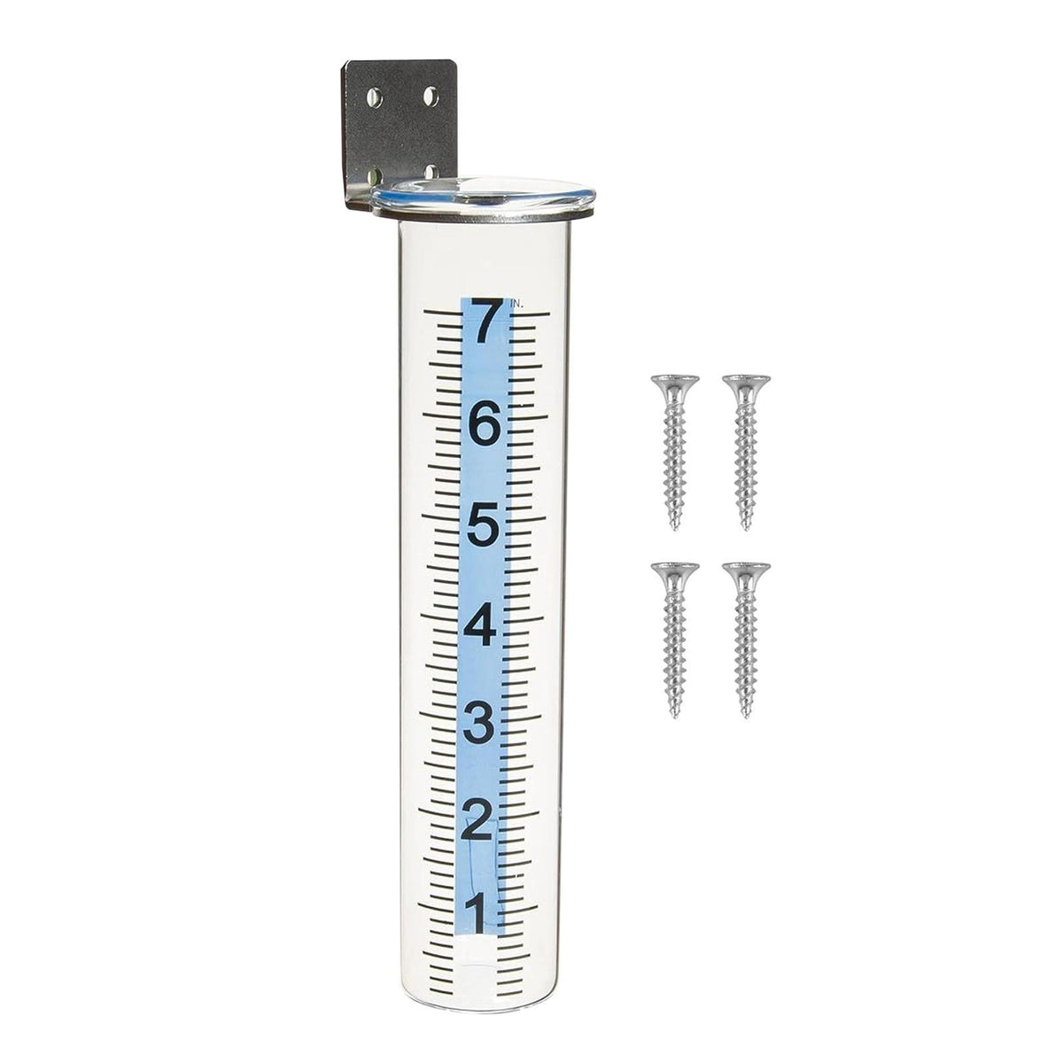Maxbell Rain Gauge Easy to Install Professional 7" Capacity for Farm Courtyard Fence