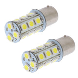 2 Pieces 12V BA15S 5050 18 SMD White 6000-7000K LED Bulb Car Signal Light