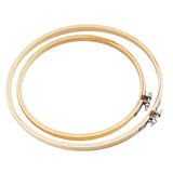 Maxbell 2Pcs Bamboo Embroidery Frame Hoop Ring Cross Stitch Sewing Tool Craft 4" 5"