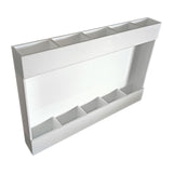 Maxbell Acrylic Straw Holder Stick on Kitchen Accessories Container for Cabinet Door