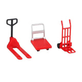 Maxbell Dollhouse Miniature Model 1/12 Bulldozer Forklift Child Engineering Vehicle red set