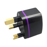 Maxbell Universal European Travel Plug Singapore/UK/malaysia// for Wall Black