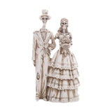 Maxbell Skeleton Bride and Groom Figurine Skeleton Wedding Couple Statue for Holiday
