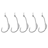 Maxbell 10pcs High Carbon Steel Weighted Wide Gap Spring Fishing Hook with Twistlock