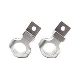 Motorcycle Spotlight Bracket, Adjustable Aluminum Alloy Mount, Guard Bar Base Silver Single Hole