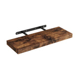 Maxbell Floating Shelf for Wall with Invisible Bracket for Kitchen Bedroom Farmhouse Brown