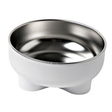 Maxbell Cat Dog Bowl Multiuse Easy to Clean Anti Slip Sturdy Stylish Water Food Bowl White