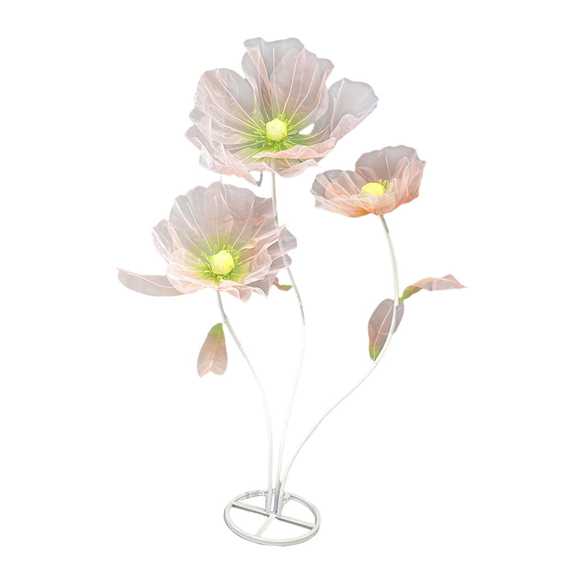 Maxbell Giant Artificial Flower Backdrop Wedding Decoration for Home Outdoor Mariage Gradient Pink