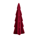 Flocked Xmas Tree Bedroom Festival Window Tabletop Artificial Christmas Tree Red