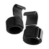 Maxbell 2x Weight Lifting Hooks Fitness Powerlifting Grips for Gym Powerlifts Liftups Black