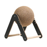 Maxbell Cat Scratcher Toy Interactive Wood Scratcher Pet Toy for Small Animals Bunny M