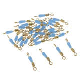 Maxbell 2x30pcs Quick Change Fishing Swivels Clips Pins Fast Link Line Connector 16mm