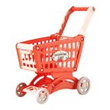 Maxbell Kids Shopping Cart Trolley Toys Valentines Gifts for Kids Role Playing Games Red