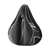 Maxbell Bicycle Saddle Cushion Soft Wide for Road Bicycles Stationary Bikes Exercise Black Gray