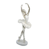 Maxbell Ballerina Figurine Ballet Dancer Figurine for Living Room Cabinet Home Decor Style C