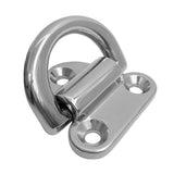 Maxbell 20pcs Small Folding Pad Eye Deck Lashing Rings Staple Cleat for Trailer Boat