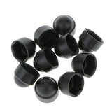 Maxbell 10x10pcs M6 Black Dome Bolt Nut Protection Caps Cover Hexagon Screws M8x14mm