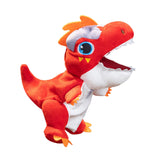 Maxbell Dinosaur Hand Puppet Comfortable Interesting Cognitive Development Plush Toy Red