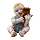 Maxbell Halloween Creepy Doll Halloween Ghost Doll for Haunted House Office Festival Grey