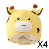 Maxbell 4xLovely Plush Hat Deer Shape Plush Photography Prop Kids New Year Cosplay