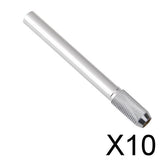 Maxbell 10x1pc Adjustable Aluminum Alloy Pencil Pen Extender Holder Shell