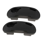 Maxbell 2 Pieces Clip-on Folding Reclining Chair  Table Tray Cup Holder